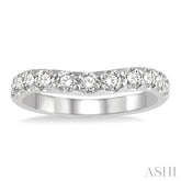 .75CTRDDM CURVED BAND WG 14K-H*